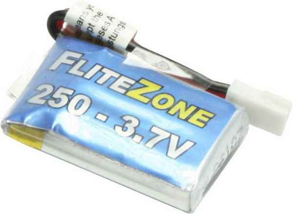 Produktbild: FliteZone Modellbau-Akkupack (LiPo) 3.7V 250 mAh Zellen-Zahl: 1 20 C Softcase Mini