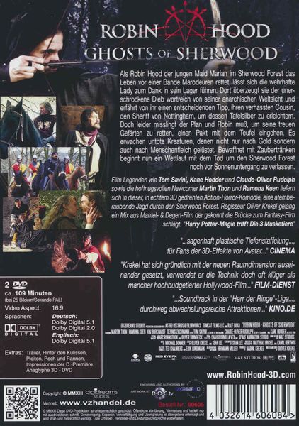 Produktbild: Robin Hood - Ghosts of Sherwood - Abenteuer Fassung (+ anaglyphe 3D DVD) (+ 2 3D-Brillen)