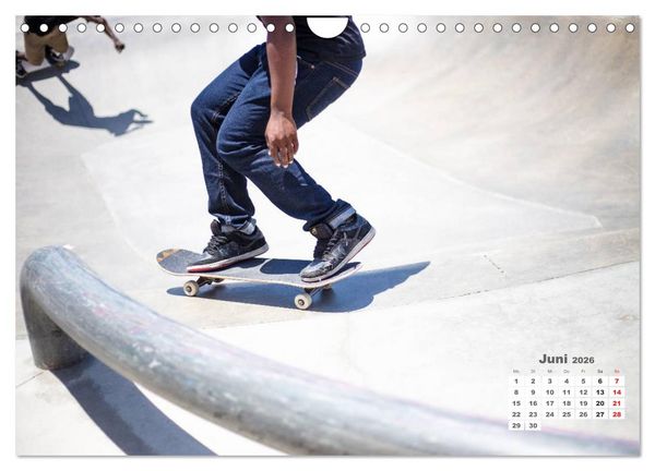 Produktbild: Skater. Skateboarding-Impressionen (Wandkalender 2026 DIN A4 quer), CALVENDO Monatskalender