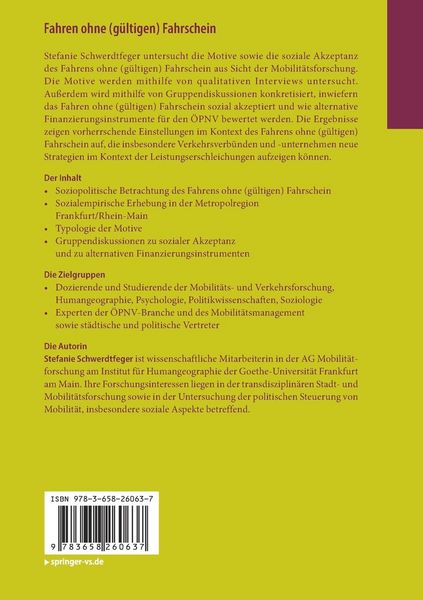 Produktbild: Fahren ohne (g&uuml;ltigen) Fahrschein