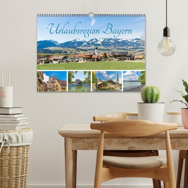 Produktbild: Urlaubsregion Bayern (Wandkalender 2027 DIN A3 quer), CALVENDO Monatskalender