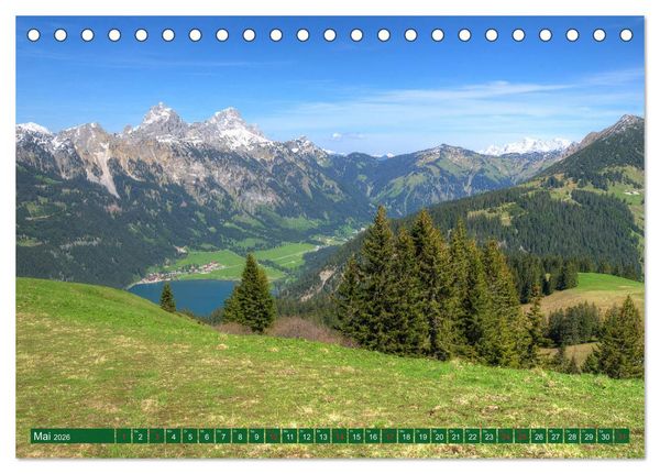 Produktbild: Tannheim und das Tal (Tischkalender 2026 DIN A5 quer), CALVENDO Monatskalender