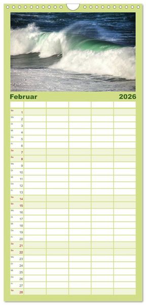 Produktbild: Familienplaner 2026 - Wildes Madeira - Inselimpressionen mit 5 Spalten (Wandkalender, 21 x 45 cm) CALVENDO