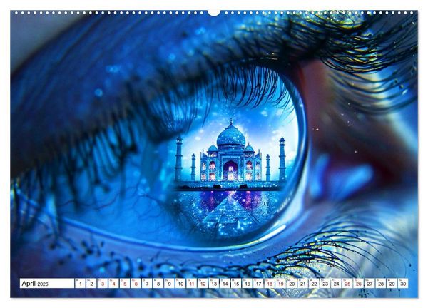 Produktbild: Wahrzeichen im Fokus - Spannende Architektur aus dem Blickwinkel (Wandkalender 2026 DIN A2 quer), CALVENDO Monatskalender