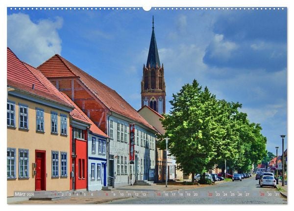 Produktbild: Neubrandenburg - Stadt der 4 T&uuml;rme (hochwertiger Premium Wandkalender 2026 DIN A2 quer), Kunstdruck in Hochglanz