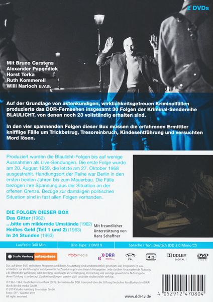 Produktbild: Blaulicht - Box 3 - DDR TV-Archiv [2 DVDs]