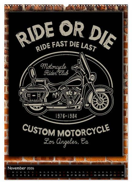 Produktbild: Motorrad - nostalgische Momente (Wandkalender 2026 DIN A2 hoch), CALVENDO Monatskalender