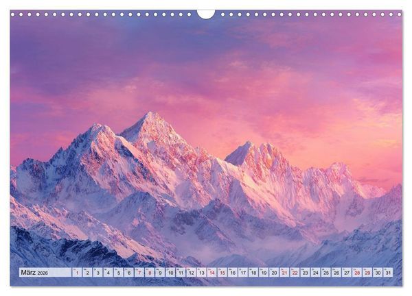 Produktbild: Die Sprache der Gipfel (Wandkalender 2026 DIN A3 quer), CALVENDO Monatskalender