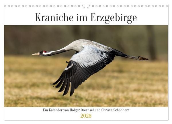 Produktbild: Kraniche im Erzgebirge (Wandkalender 2026 DIN A3 quer), CALVENDO Monatskalender