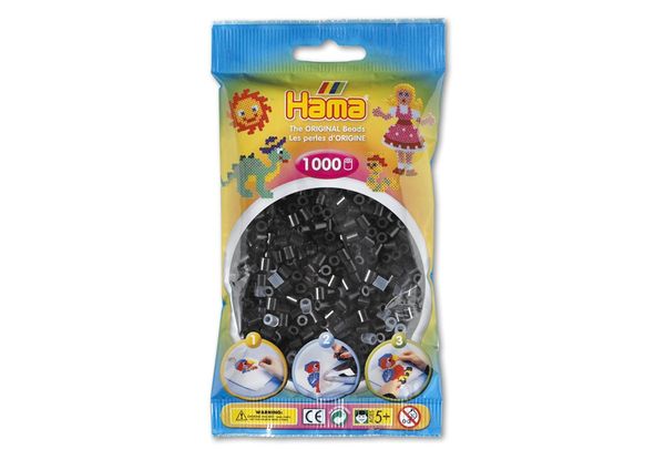 Hama Perlen schwarz, 1000 Stück