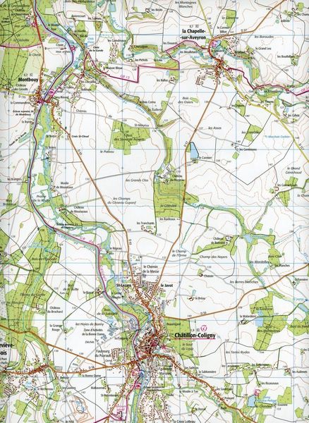 Produktbild: Ch&acirc;tillon-Coligny-Nogent-sur-Vernisson 1:25 000