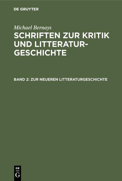 Produktbild: Zur neueren Litteraturgeschichte