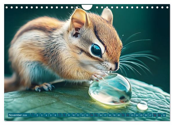 Produktbild: Plitsch, Platsch, tierisch nass (Wandkalender 2026 DIN A4 quer), CALVENDO Monatskalender