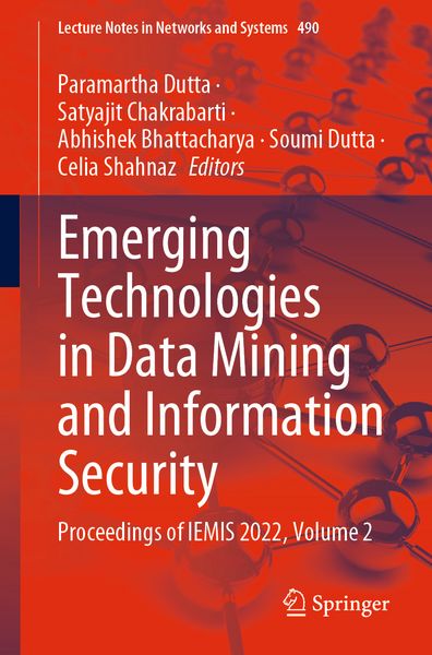Produktbild: Emerging Technologies in Data Mining and Information Security