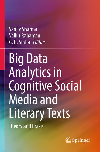 Produktbild: Big Data Analytics in Cognitive Social Media and Literary Texts