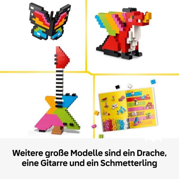 Produktbild: LEGO 11045 Classic Kreative Bunte Steine, Bauspielzeug, entwicklungsf&ouml;rderndes MINT-Set