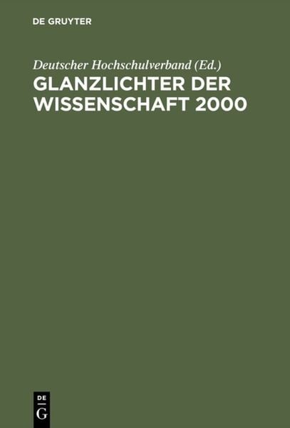 Produktbild: Glanzlichter der Wissenschaft 2000
