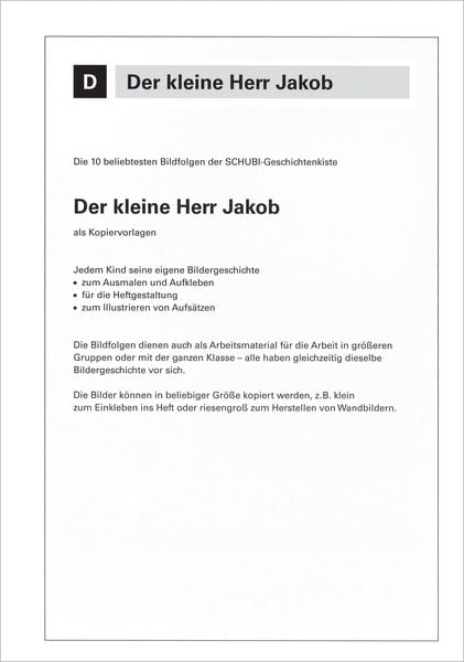 Produktbild: Der kleine Herr Jakob