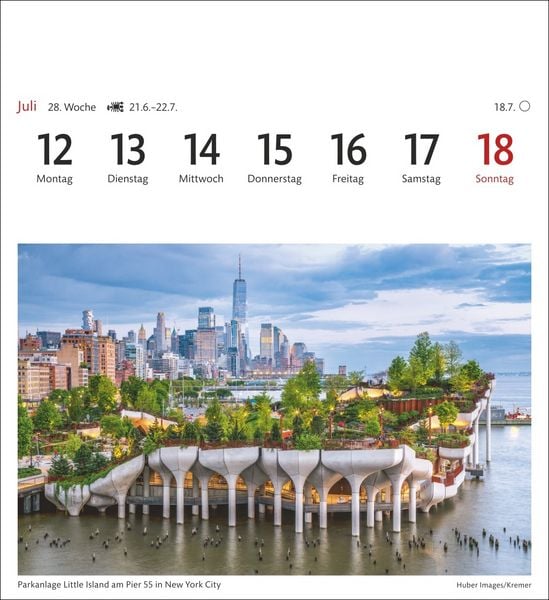 Produktbild: USA Sehnsuchtskalender 2027 - Wochenkalender mit 53 Postkarten