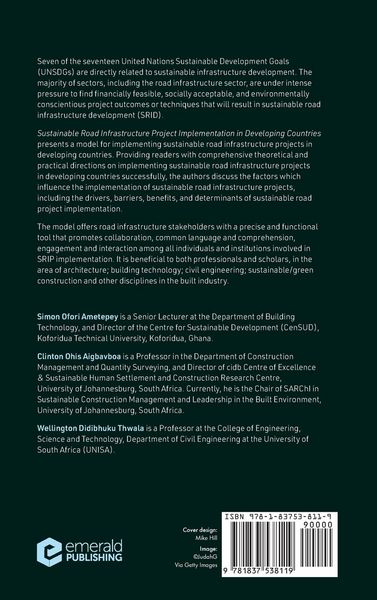 Produktbild: Sustainable Road Infrastructure Project Implementation in Developing Countries