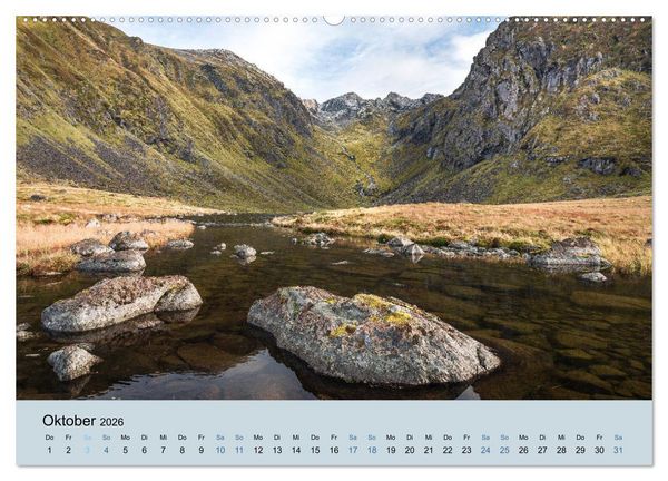 Produktbild: Naturgewalt Norwegen (Wandkalender 2026 DIN A2 quer), CALVENDO Monatskalender