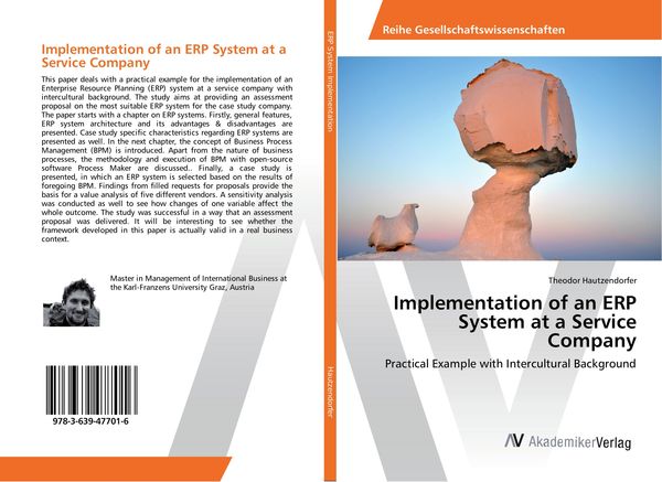 Produktbild: Implementation of an ERP System at a Service Company