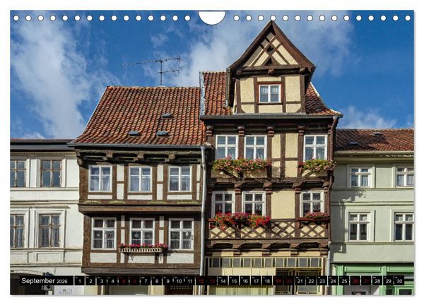 Produktbild: Fachwerkstadt Quedlinburg (Wandkalender 2026 DIN A4 quer), CALVENDO Monatskalender