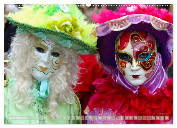 Produktbild: Magie der Masken (Wandkalender 2026 DIN A2 quer), CALVENDO Monatskalender
