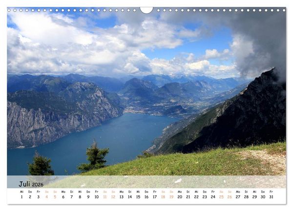 Produktbild: N&ouml;rdlicher Gardasee - Die Regionen um Limone und Malcesine (Wandkalender 2026 DIN A3 quer), CALVENDO Monatskalender