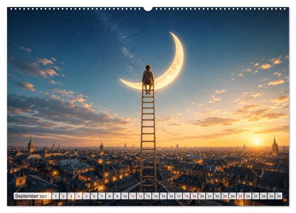 Produktbild: Fantastische Illusionen - Mystischer Kunstkalender (hochwertiger Premium Wandkalender 2027 DIN A2 quer), Kunstdruck in Hochglanz