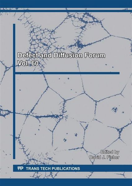 Produktbild: Defect and Diffusion Forum Vol. 60