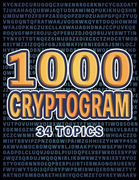 Produktbild: 1000 Cryptogram Puzzles Brain-Boosting Word Challenges for Puzzle Lovers