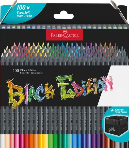 Produktbild: Faber-Castell Buntstifte Black Edition 100er