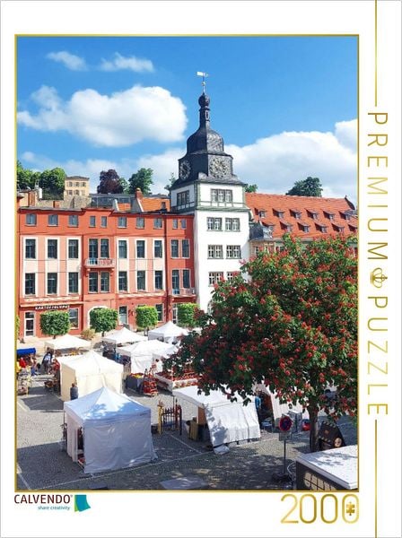 CALVENDO Puzzle Rudolstadt, Blick auf den Marktplatz | 2000 Teile Lege-Größe 90x67cm Foto-Puzzle für glückliche Stunden