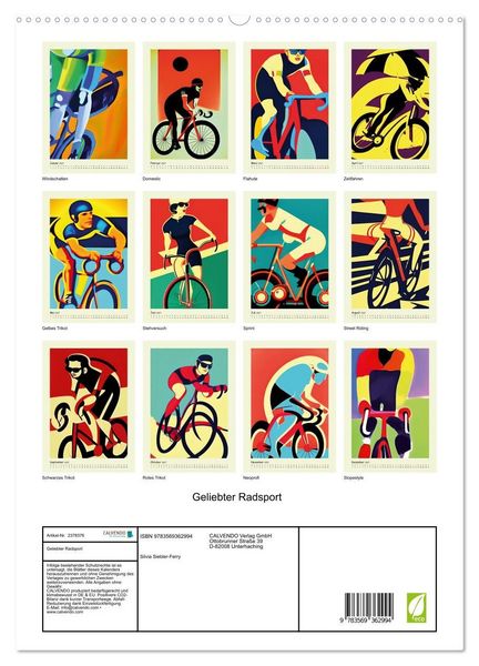 Produktbild: Geliebter Radsport (hochwertiger Premium Wandkalender 2027 DIN A2 hoch), Kunstdruck in Hochglanz