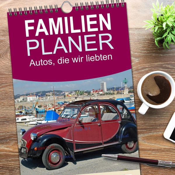 Produktbild: Familienplaner 2026 - Autos, die wir liebten mit 5 Spalten (Wandkalender, 21 x 45 cm) CALVENDO