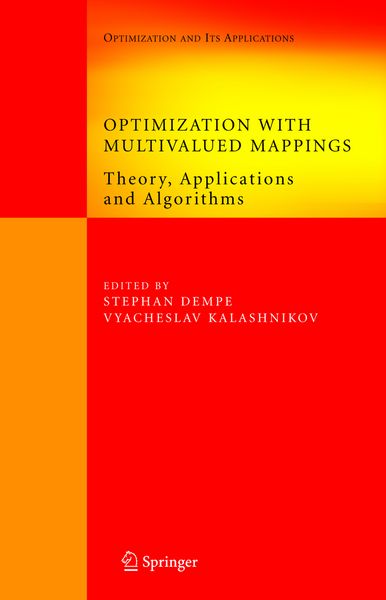 Produktbild: Optimization with Multivalued Mappings