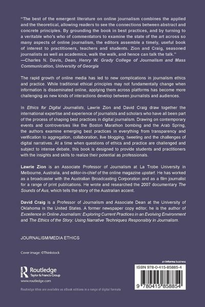 Produktbild: Ethics for Digital Journalists