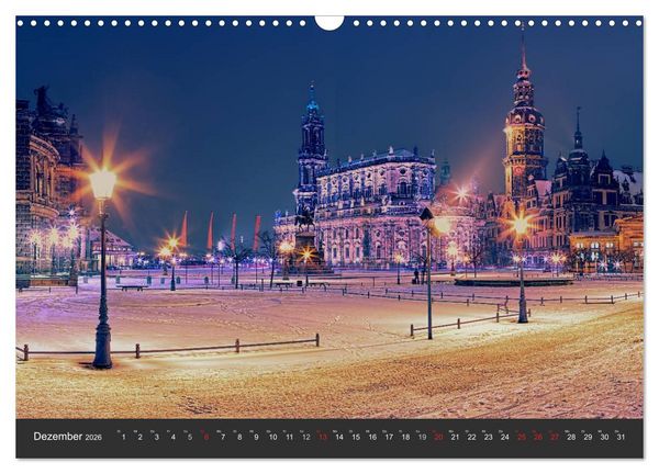 Produktbild: Barockstadt Dresden (Wandkalender 2026 DIN A3 quer), CALVENDO Monatskalender