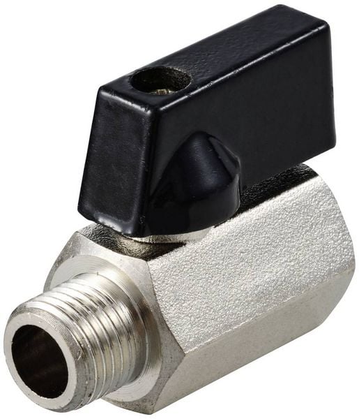 Produktbild: TRU COMPONENTS TC-304SM-FM1/2G TC-12770388 Standard-Kugelhahn Innengewinde: G1/2" Au&szlig;engewinde: G1/2" 16 bar (max) 1 St.