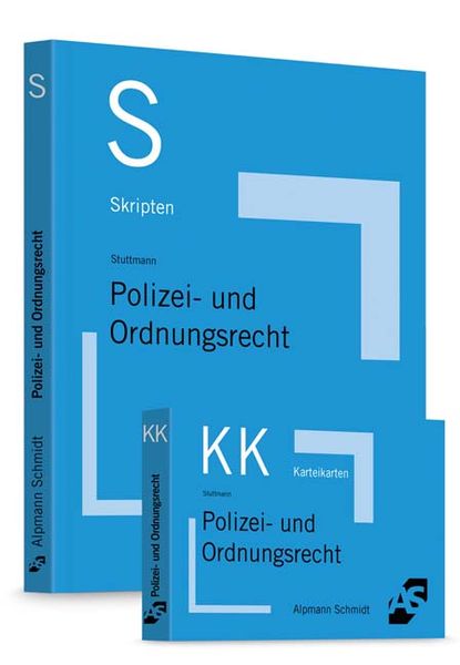 Bundle Stuttmann Skript Polizei- und Ordnungsrecht + Karteikarten Polizei- und Ordnungsrecht, Paperback von Martin Stuttmann, Alpmann und Schmidt,