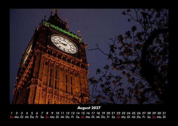 Produktbild: London 2027 Fotokalender DIN A3
