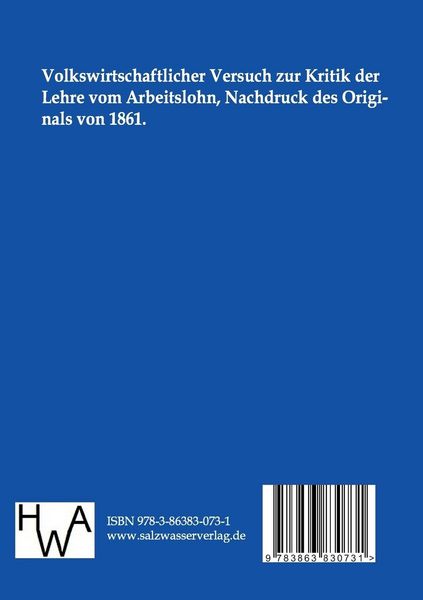 Produktbild: Zur Kritik der Lehre vom Arbeitslohn