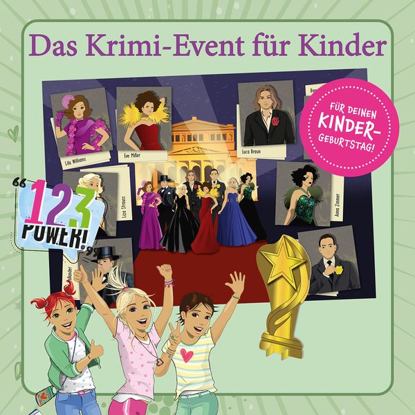 Produktbild: KOSMOS 684303 - Die drei !!! Kids Rätselparty, Event-Spiel, Geburtstagsparty-Set inkl. Deko, Detektiv-Spielzeug