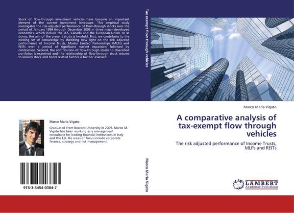 Produktbild: A comparative analysis of tax-exempt flow through vehicles