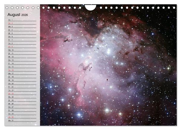 Produktbild: Universum. Farbenpracht der Gasnebel (Wandkalender 2026 DIN A4 quer), CALVENDO Monatskalender