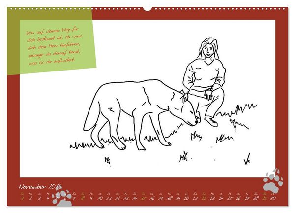 Produktbild: Der kleine GROSSE Wolf - Kalender (hochwertiger Premium Wandkalender 2026 DIN A2 quer), Kunstdruck in Hochglanz