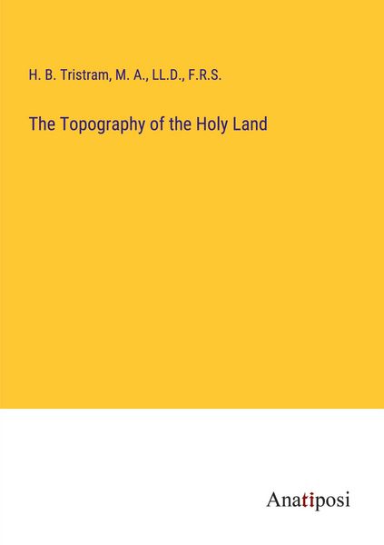 Produktbild: The Topography of the Holy Land