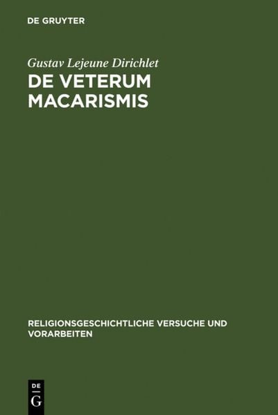 Produktbild: De veterum macarismis