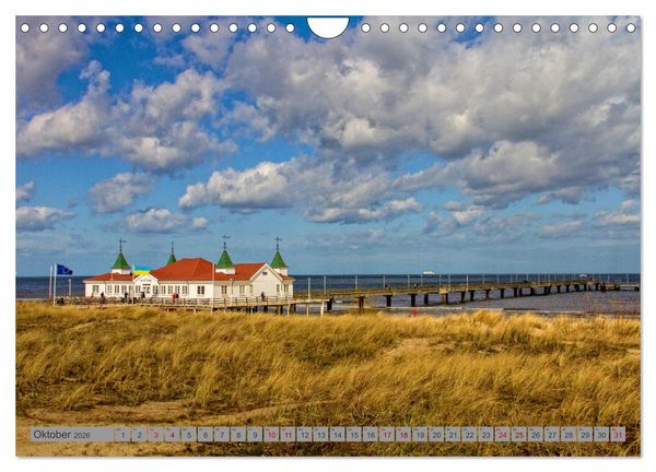 Produktbild: Das Kaiserbad Ahlbeck &ndash; Augenblicke eines Apriltages von der Ostseeinsel Usedom (Wandkalender 2026 DIN A4 quer), CALVENDO Monatskalender